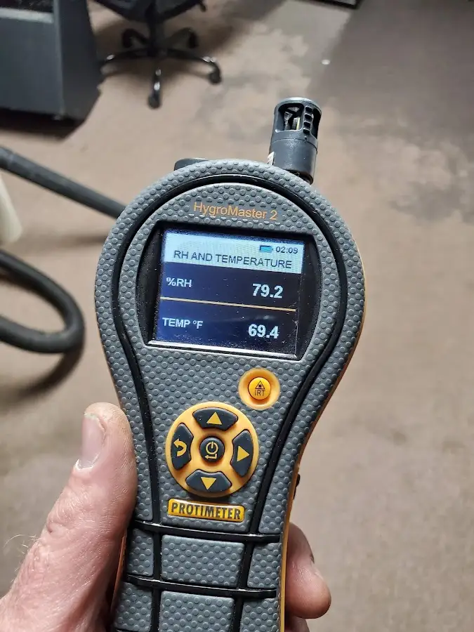 Moisture meter humidity assessment for Fire & Smoke Damage Restoration in Boca Raton